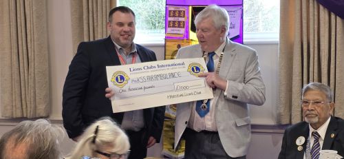 N2601 cheque handover at charter