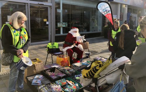 Street collection for the Air Ambulance charity Kent Surrey Sussex
